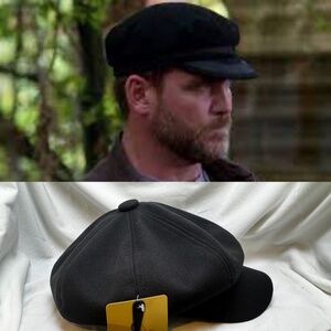 Black Newsboy Hat 8 Panel Benny from Supernatural Inspired Peaky Blinders Gatsby